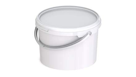 Plastfata með loki 4l