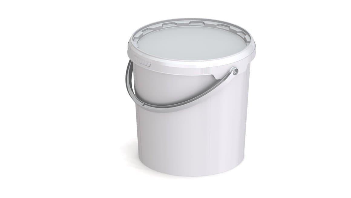 Plastfata með loki 10l 1
