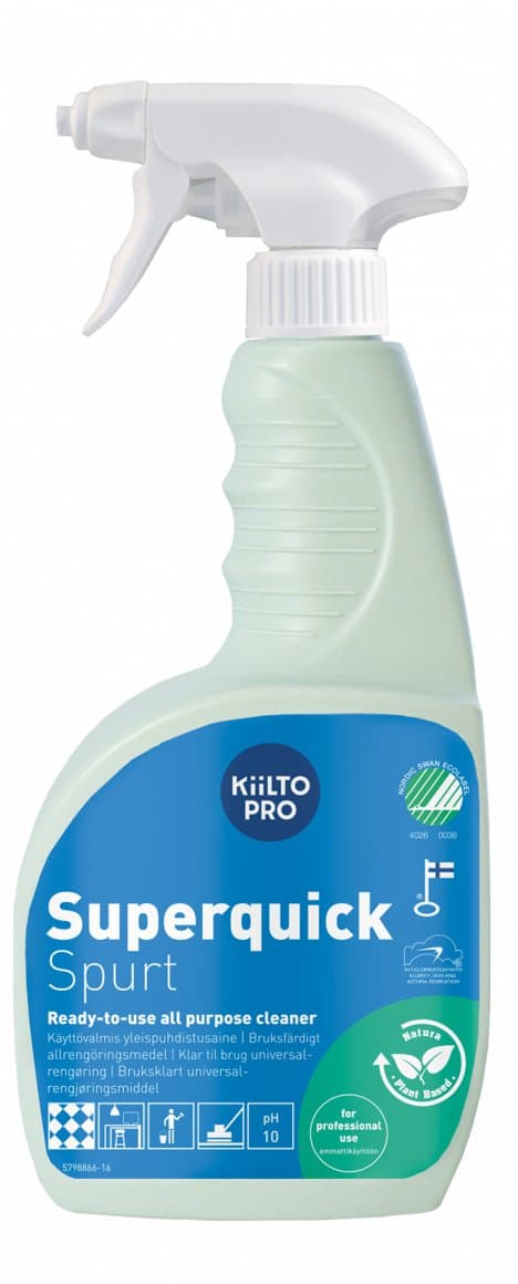 Kiilto Pro Superquick Spurt alhreinsir S, 750ml