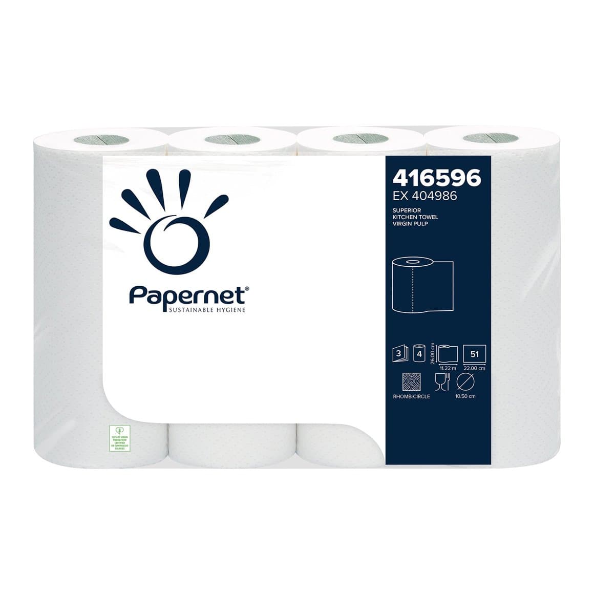 Papernet eldhúsrúllur 3l, 32 rúllur E 1