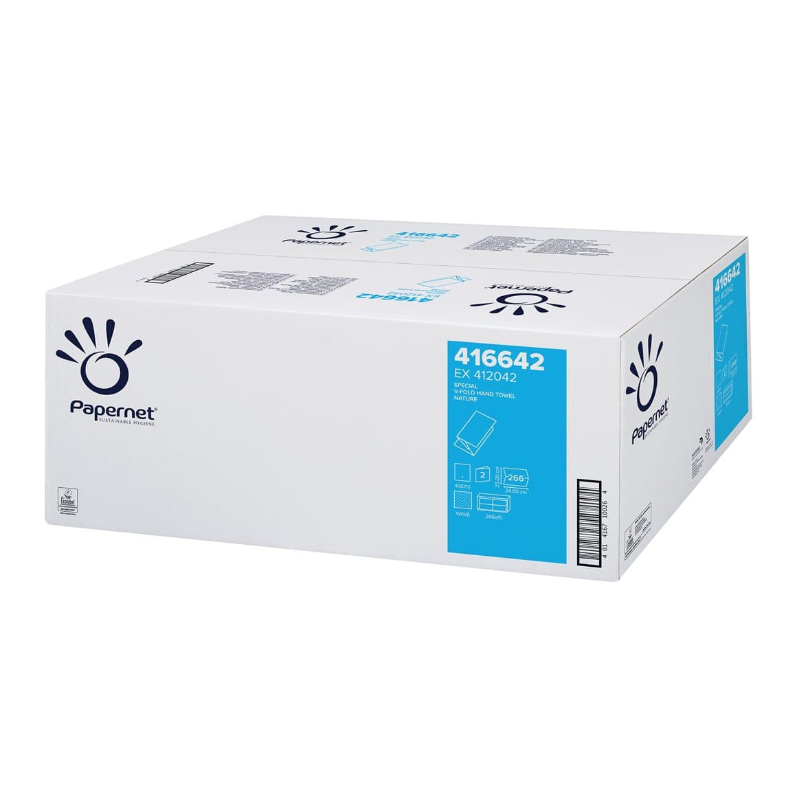 Papernet miðaþ. singlefold/V-fold 2l 3990 stk E 1