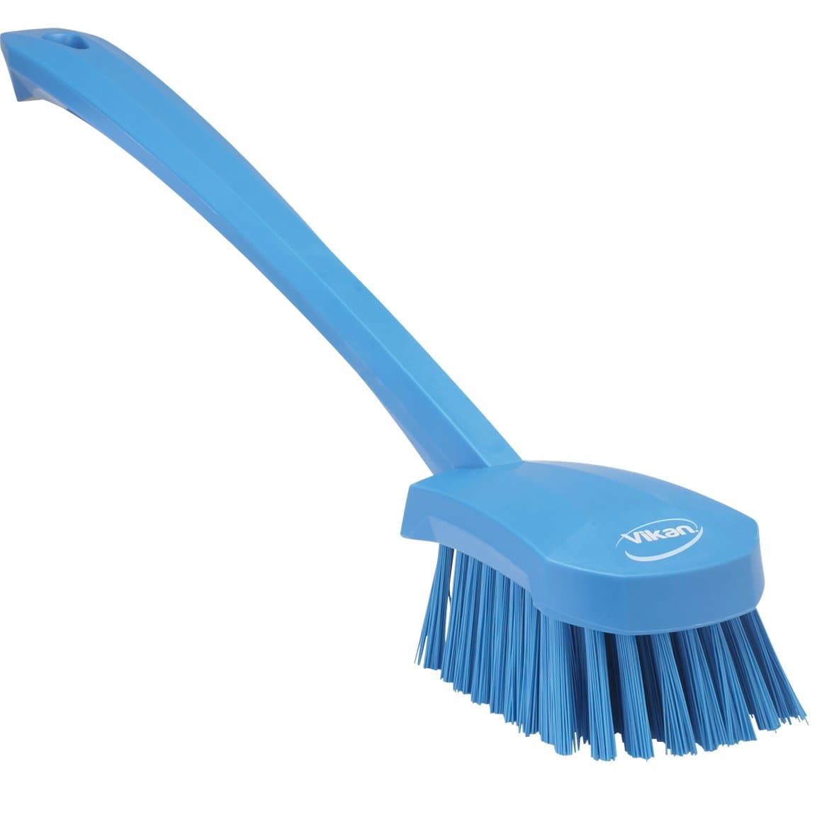 Vikan bursti, langt skaft 41,5cm, stífur blár 1