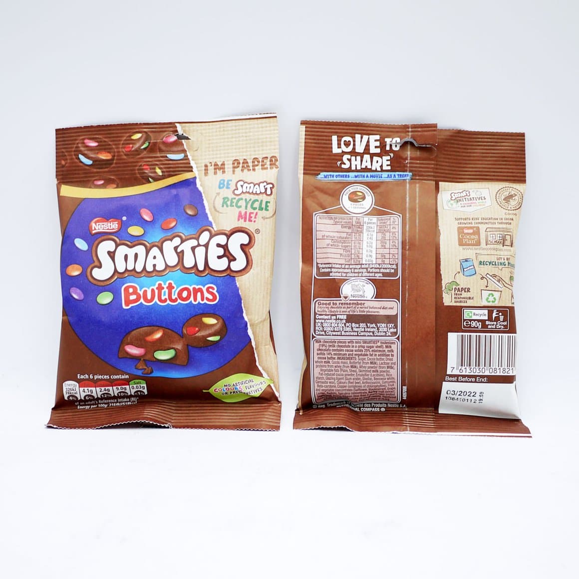 Nestlé Smarties súkkulaðihnappar 90gr 1