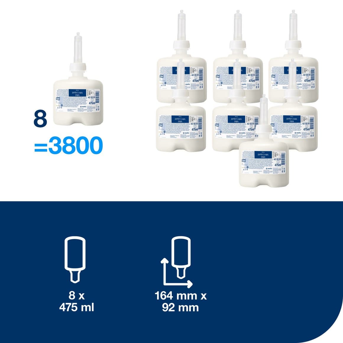 Tork handsápa mild 475ml S2 2