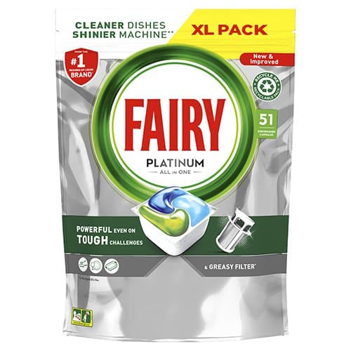 Fairy uppþvottavélatöflur platinum 51stk 1