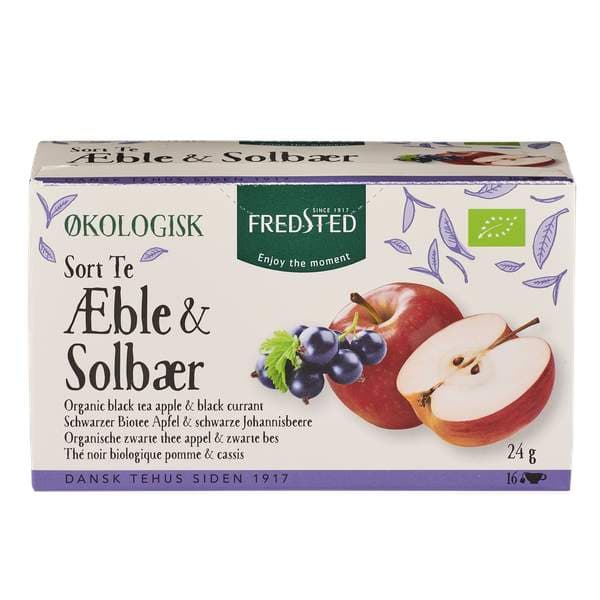 Fredsted te organic epla&sólberja 16stk