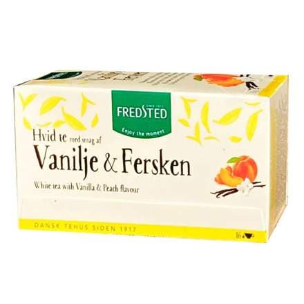 Fredsted te vanillu&ferskju 16stk