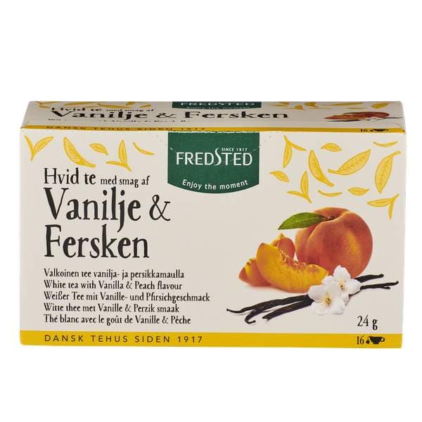 Fredsted te vanillu&ferskju 16stk