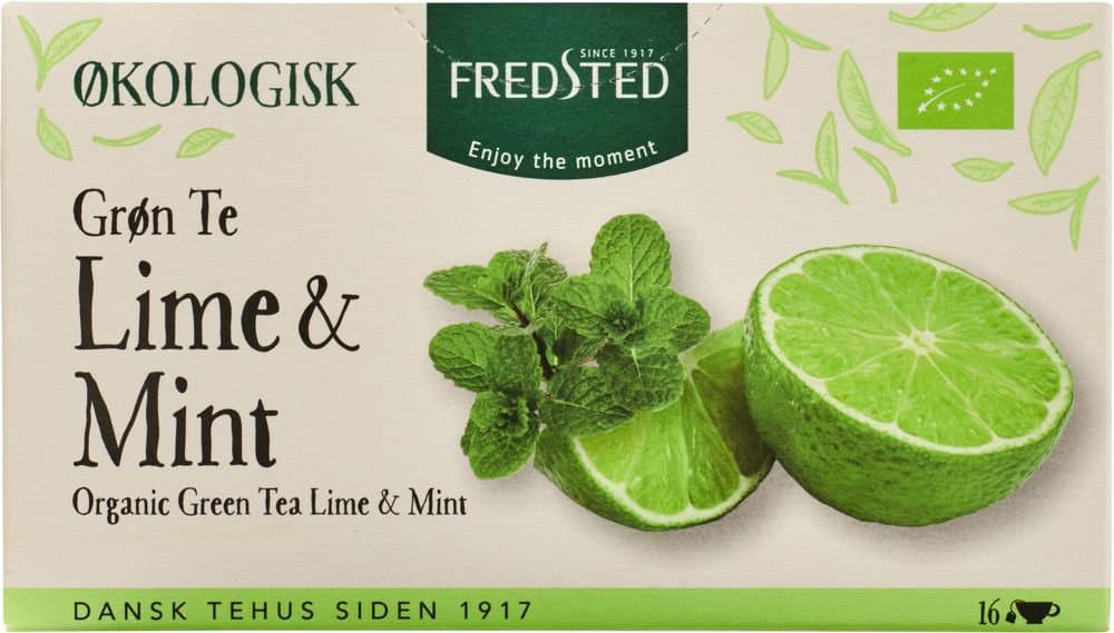 Fredsted te grænt með lime&mintu 16stk 1