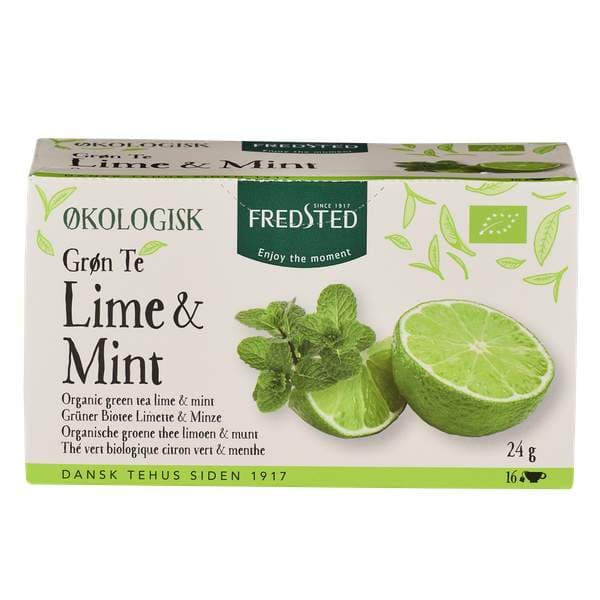Fredsted te grænt með lime&mintu 16stk