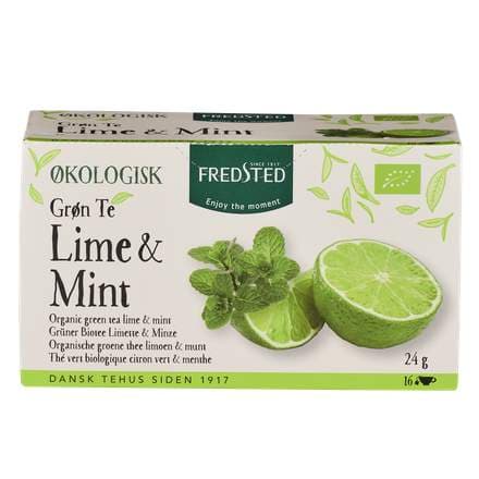 Fredsted te grænt með lime&mintu 16stk