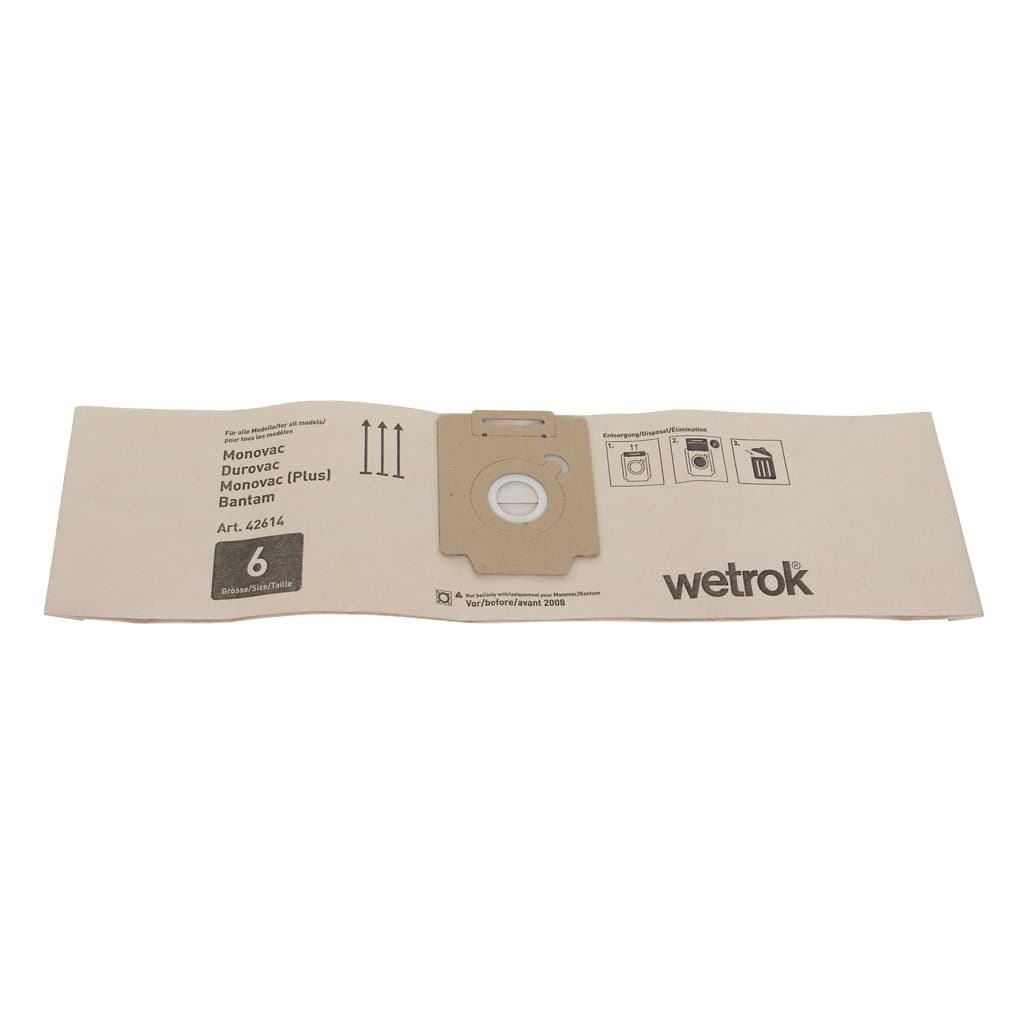 Wetrok ryksugupokar f/ Monovac/Duro 6l 10 stk 1