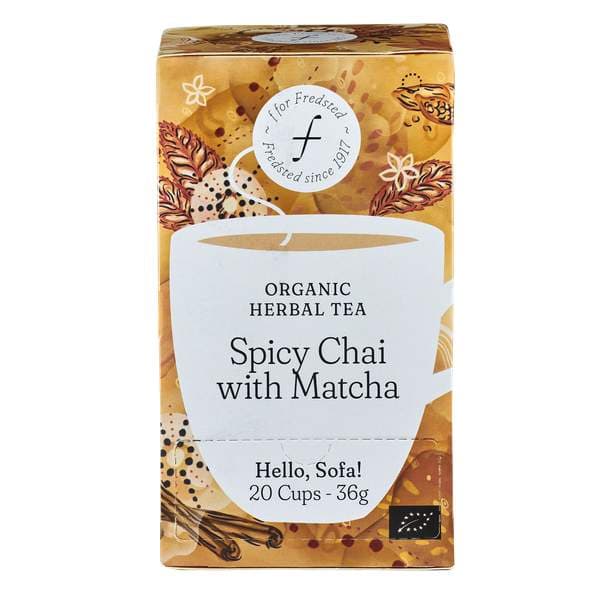 Fredsted te organic spicy chai with matcha 20stk