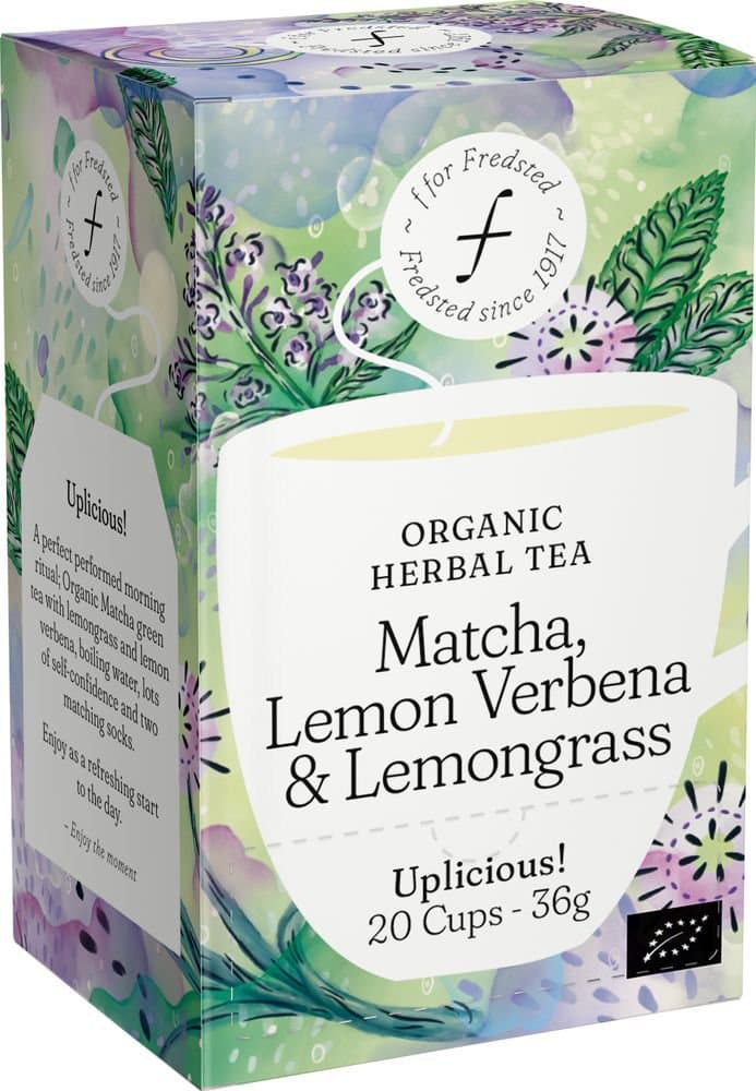 Fredsted te organic matcha,lemon verbena&lemongrass 20stk 1
