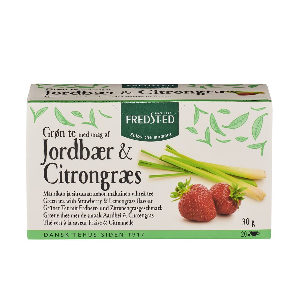 Fredsted te grænt jarðaberja&sítrónugras 20stk 1