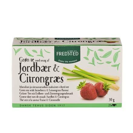Fredsted te grænt jarðaberja&sítrónugras 20stk