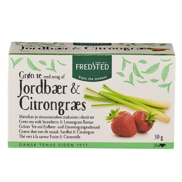 Fredsted te grænt jarðaberja&sítrónugras 20stk