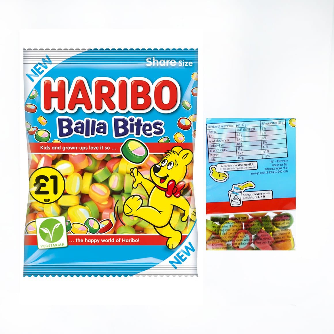 Haribo hlaup Balla bites 140gr 1
