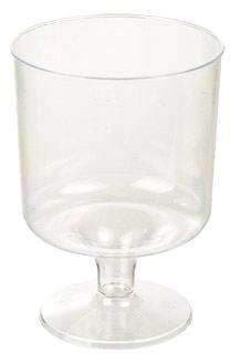 Plastglös 20cl á fæti, 10stk