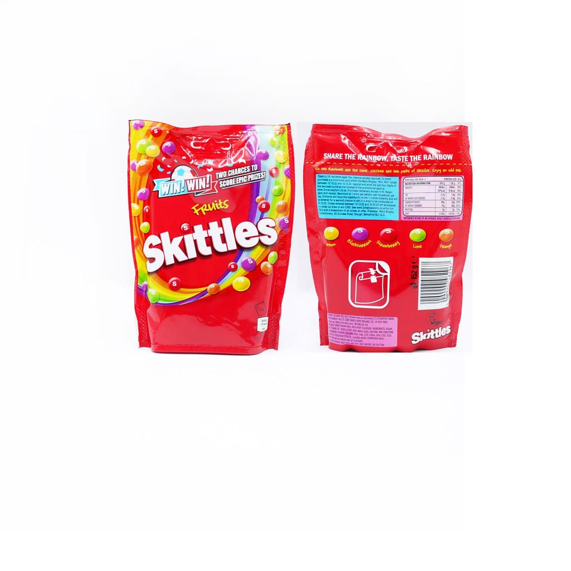 Skittles fruits pouch 136gr 1