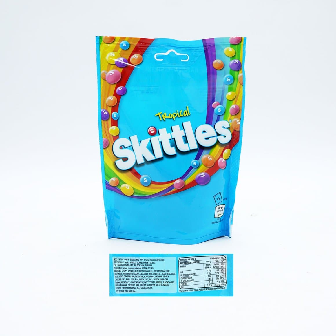 Skittles tropical pouch 136gr 1