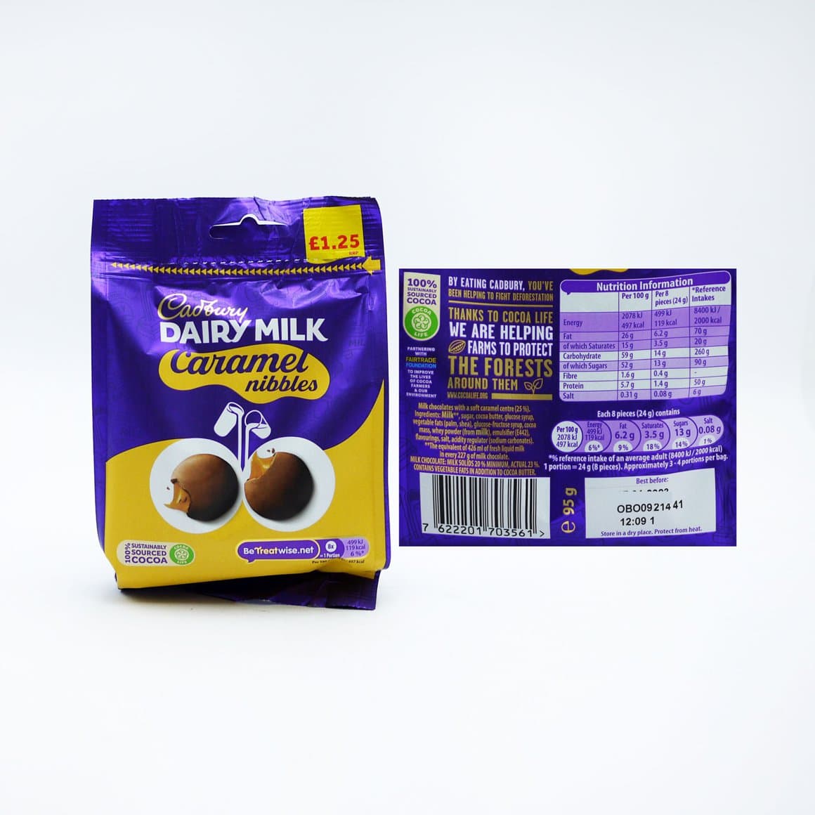 Cadbury's caramel nibbles 95gr 1