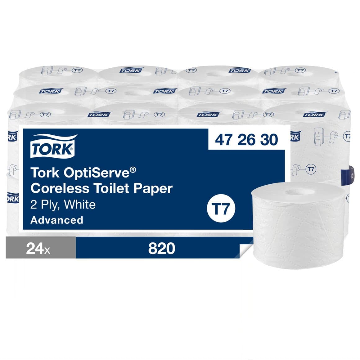 Tork WC pappír Optiserve Coreless 2l 24rl T7 1