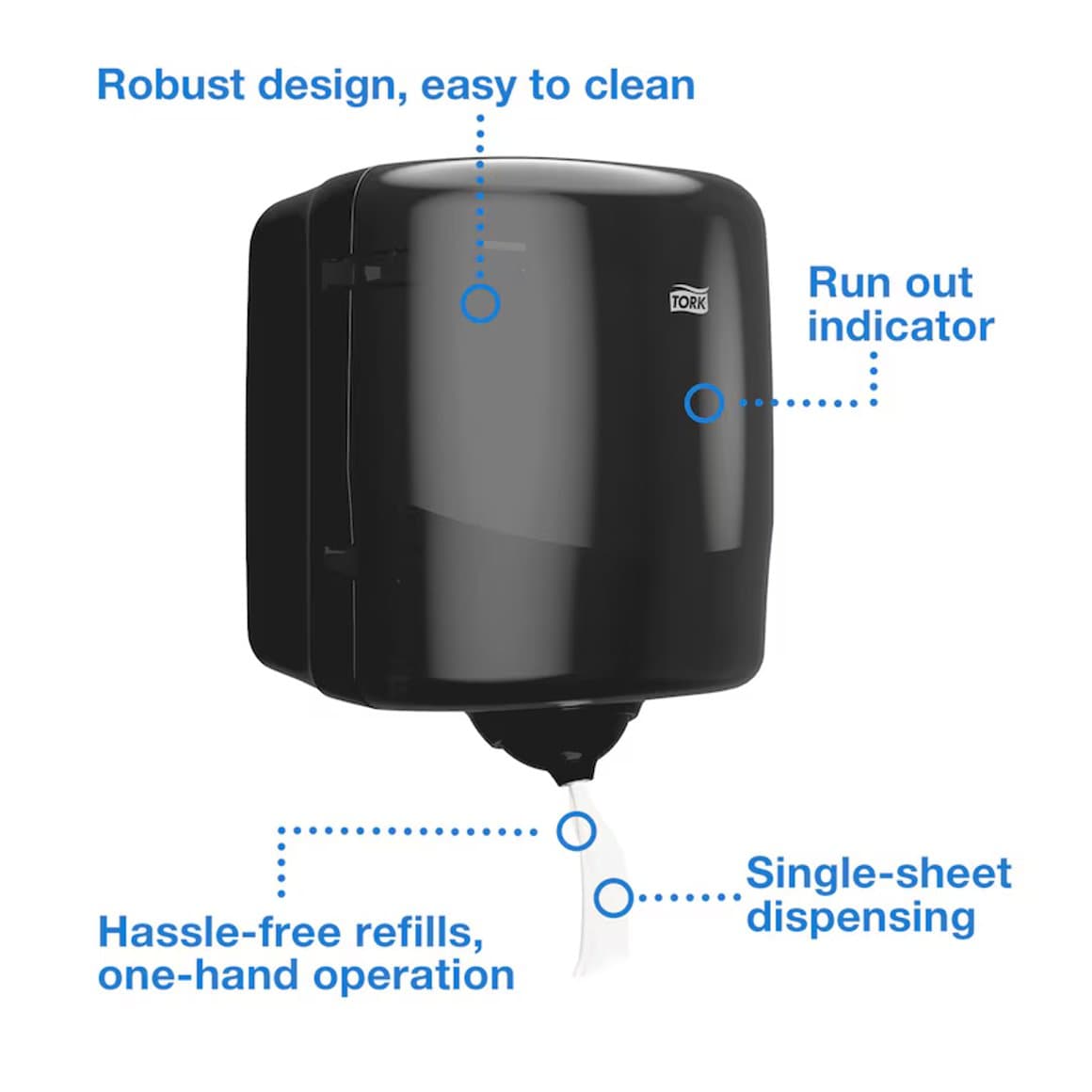 Tork Reflex T-Þurrku statíf svart M4 4
