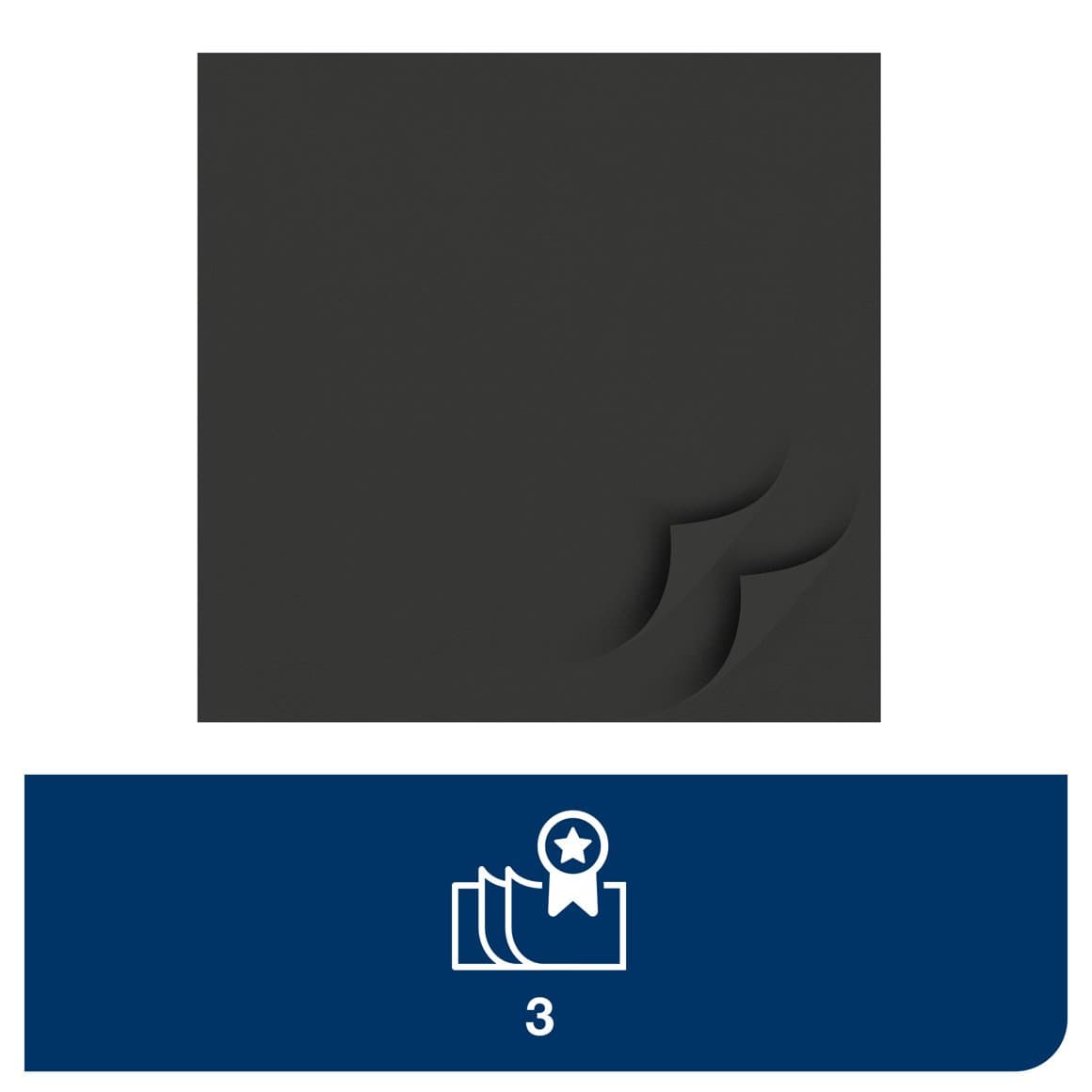 Tork serv.33cm 3l svartar 150stk E 5