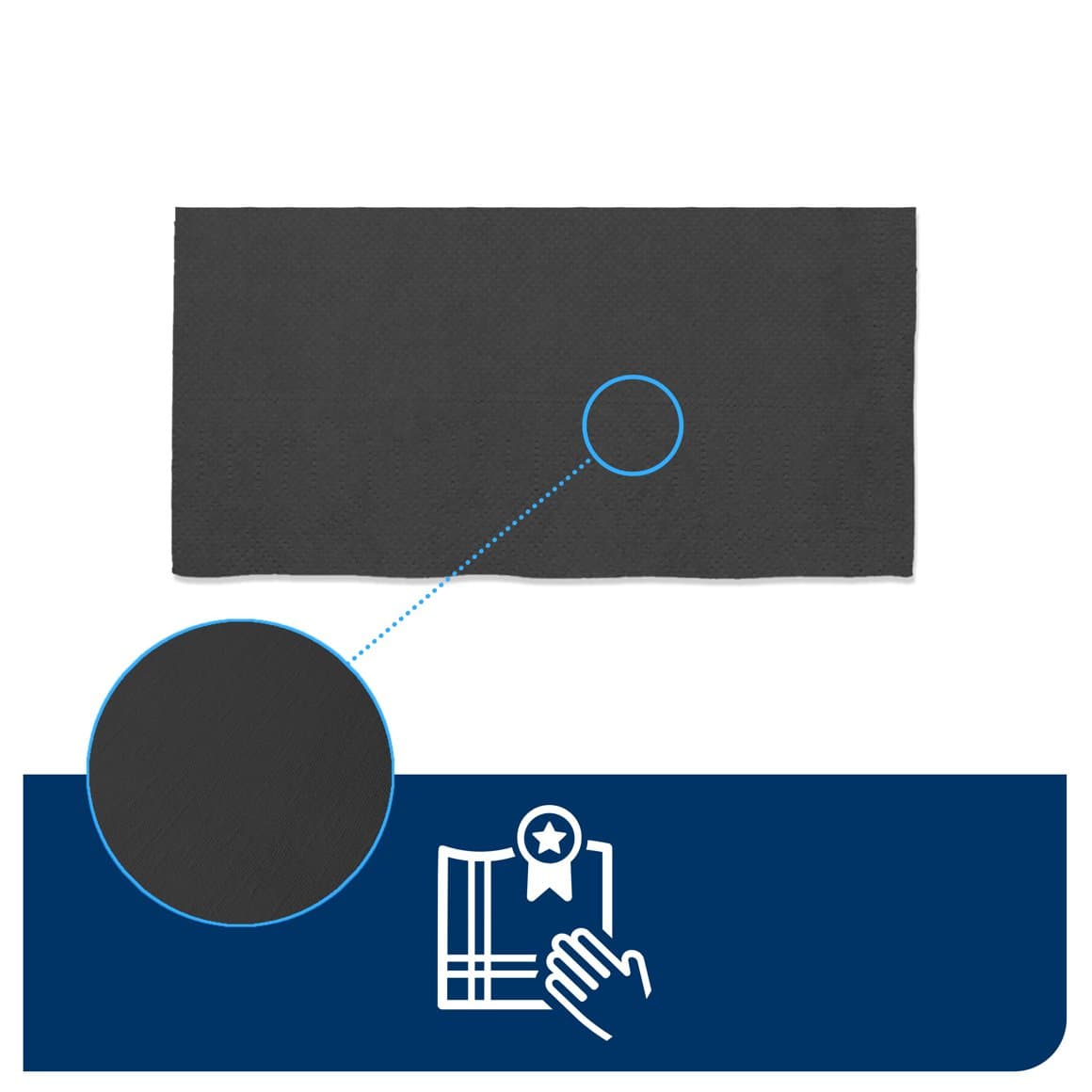 Tork serv. LinStyle 39cm svartar1/8f 50stk 3