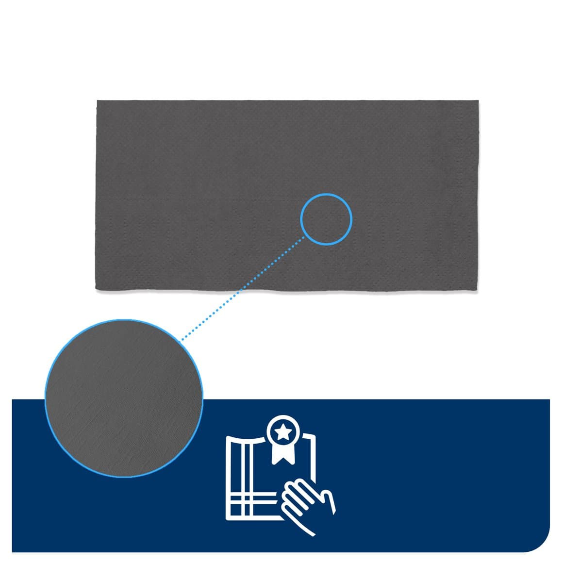 Tork serv. LinStyle 39cm grár 1/8f 50stk 5