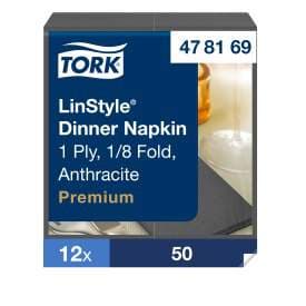 Tork serv. LinStyle 39cm grár 1/8f 50stk