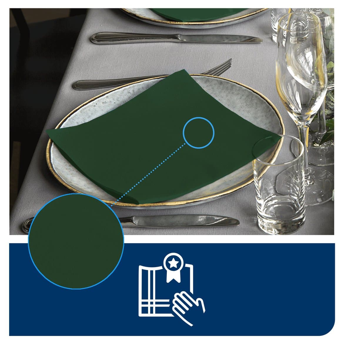 Tork serv. LinStyle 39cm d.grænn 50stk 4