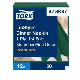 Tork serv. LinStyle 39cm d.grænn 50stk