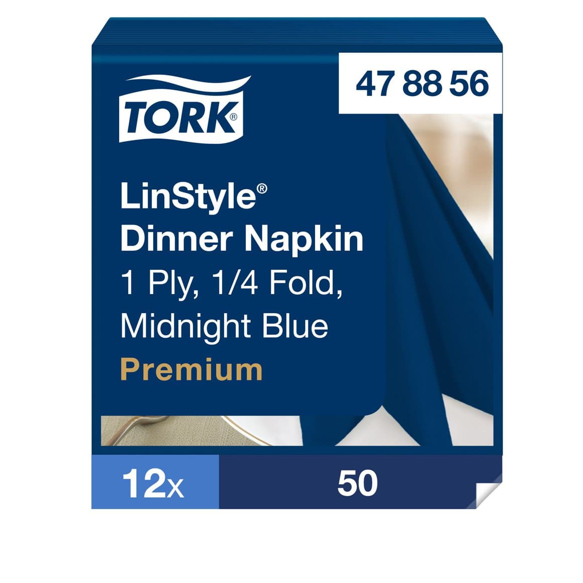 Tork serv. LinStyle 39cm d.blár 50stk 1