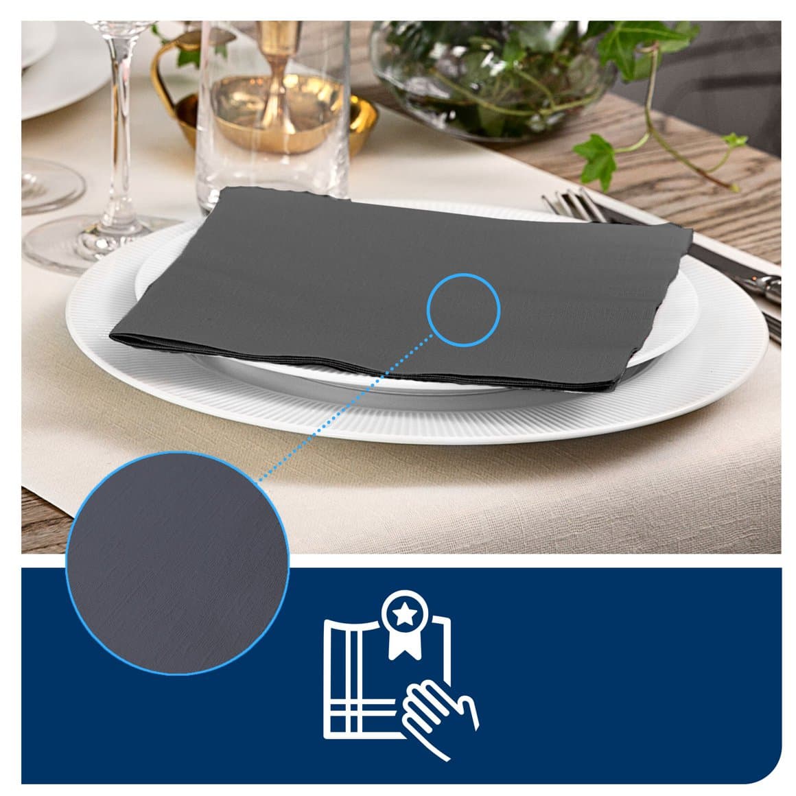 Tork serv. LinStyle 39cm grá. 50stk 4