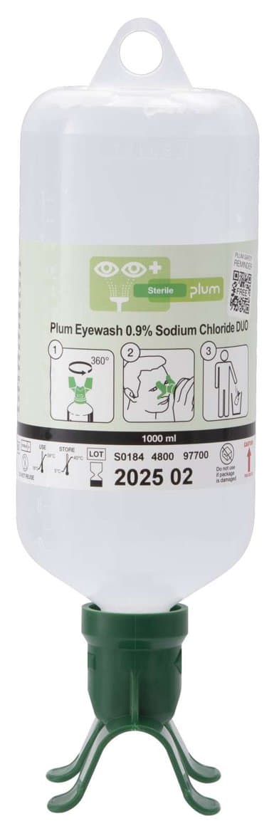 Plum augnskol 0,9% 1000 ml DUO 1