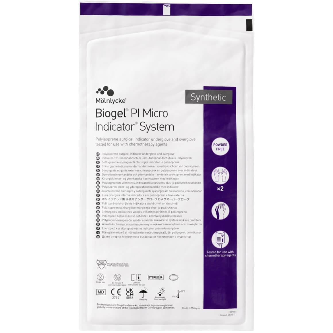 Mölnlycke Biogel PI Micro Indicator 6,0, 25x2 hans 1