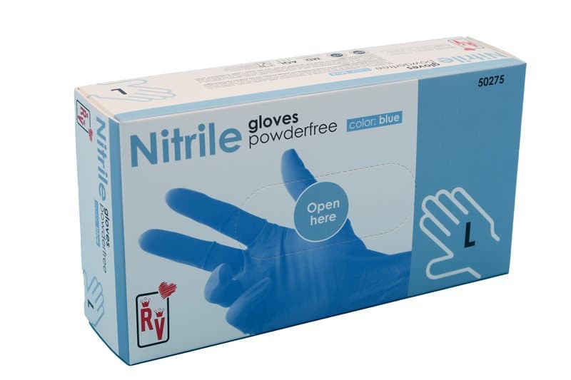 ÖÖRV Nitrile hanskar bláir L 100stk 1