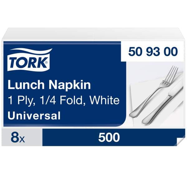 Tork serv.33x33cm 1l hvítar 500stk E