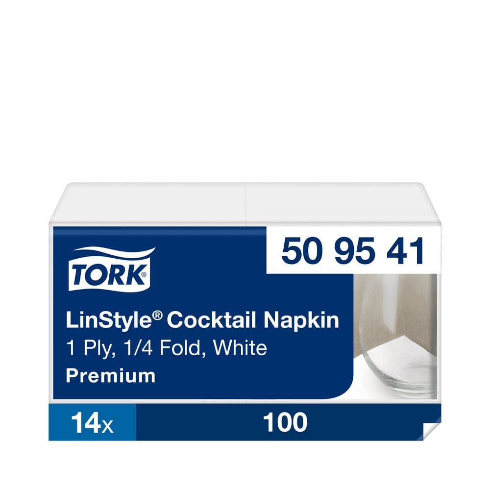 Tork serv. LinStyle 23cm hvítar 100stk 4