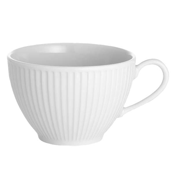 Plissé bolli hvítur 18cl 12stk