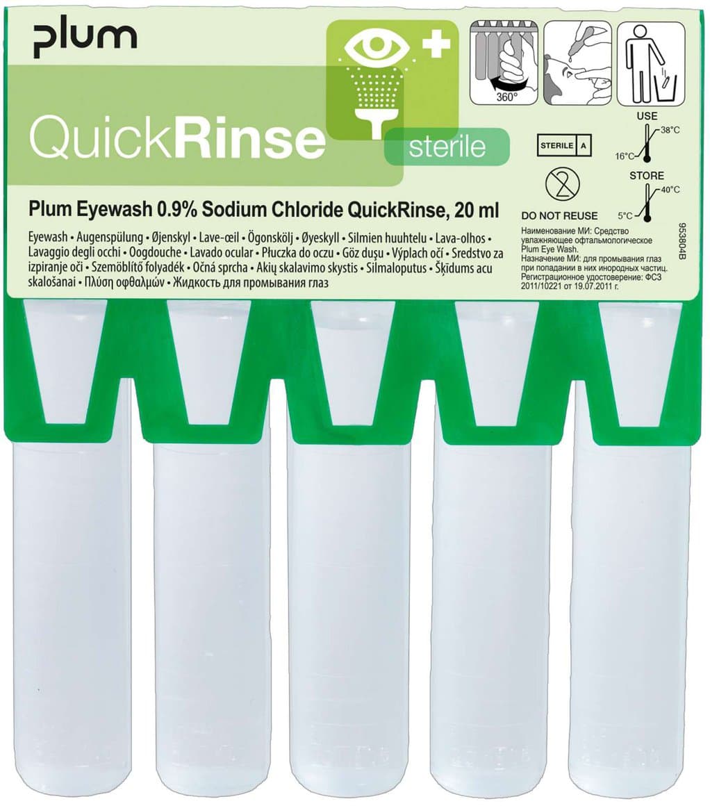 Plum augnskol ampúlur QuickRinse 5stk 1