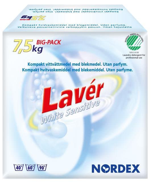 Laver þvottaduft fyrir hvítan þvott S 7,5 kg 1