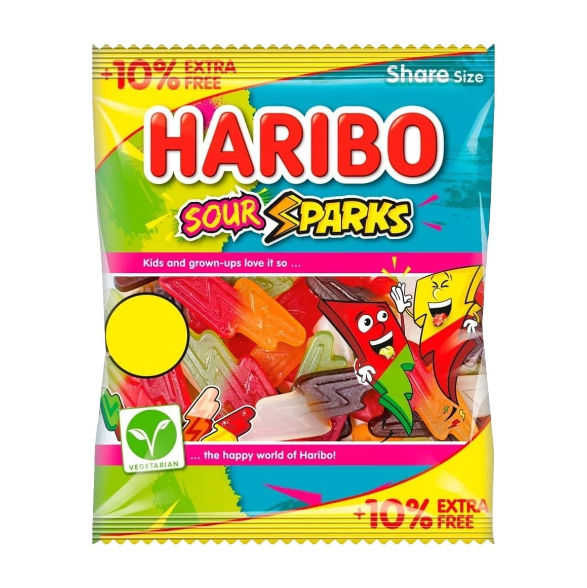 Haribo hlaup Sour Sparks 154g 1