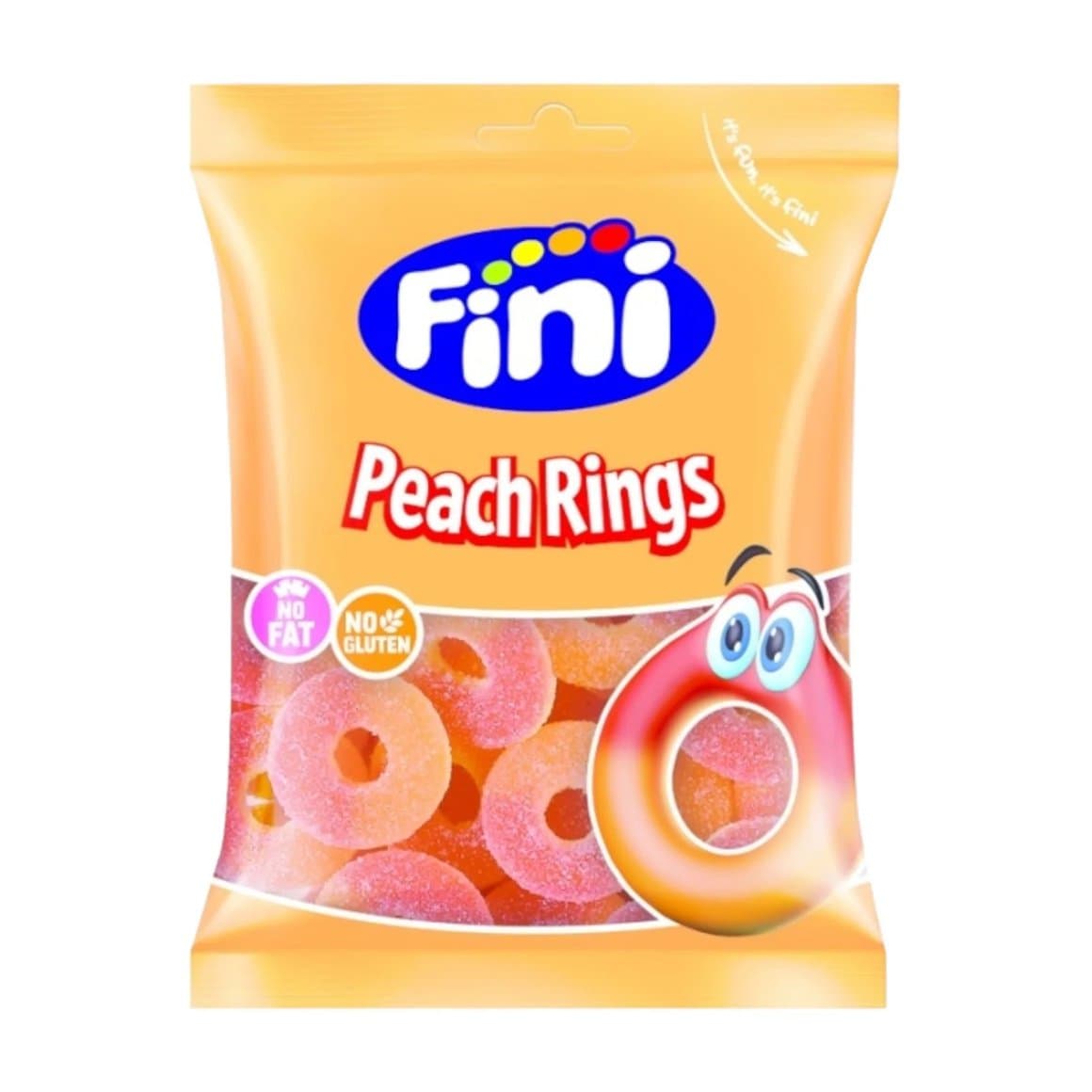 Fini fizzy ferskjuhlaup hringir 75gr 1