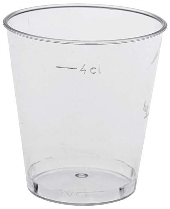 Plastglös 4/5cl, 25stk 1