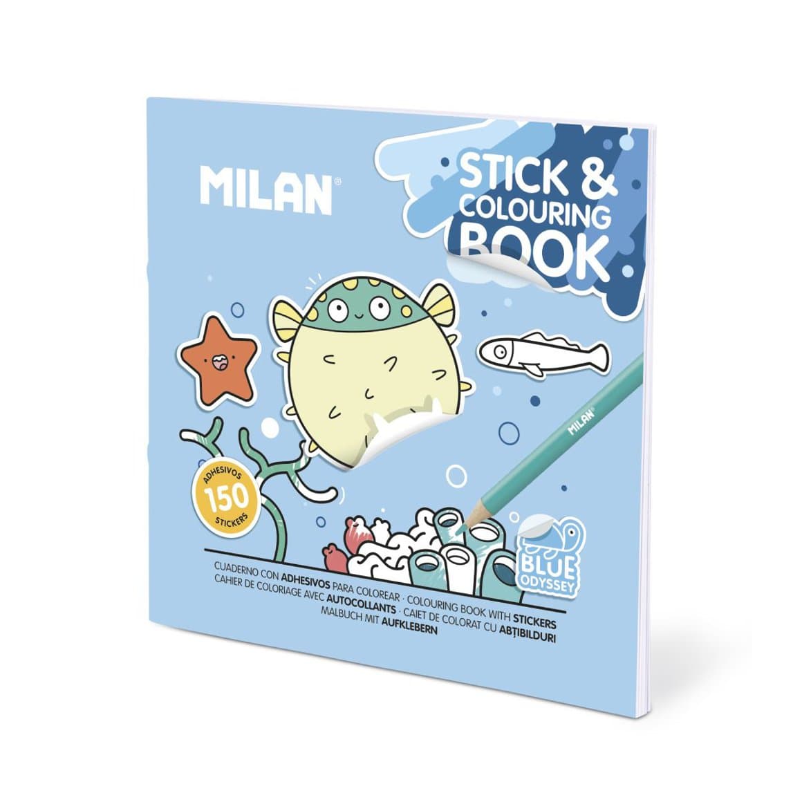 MILAN litabók hafið m/límmiðum 1