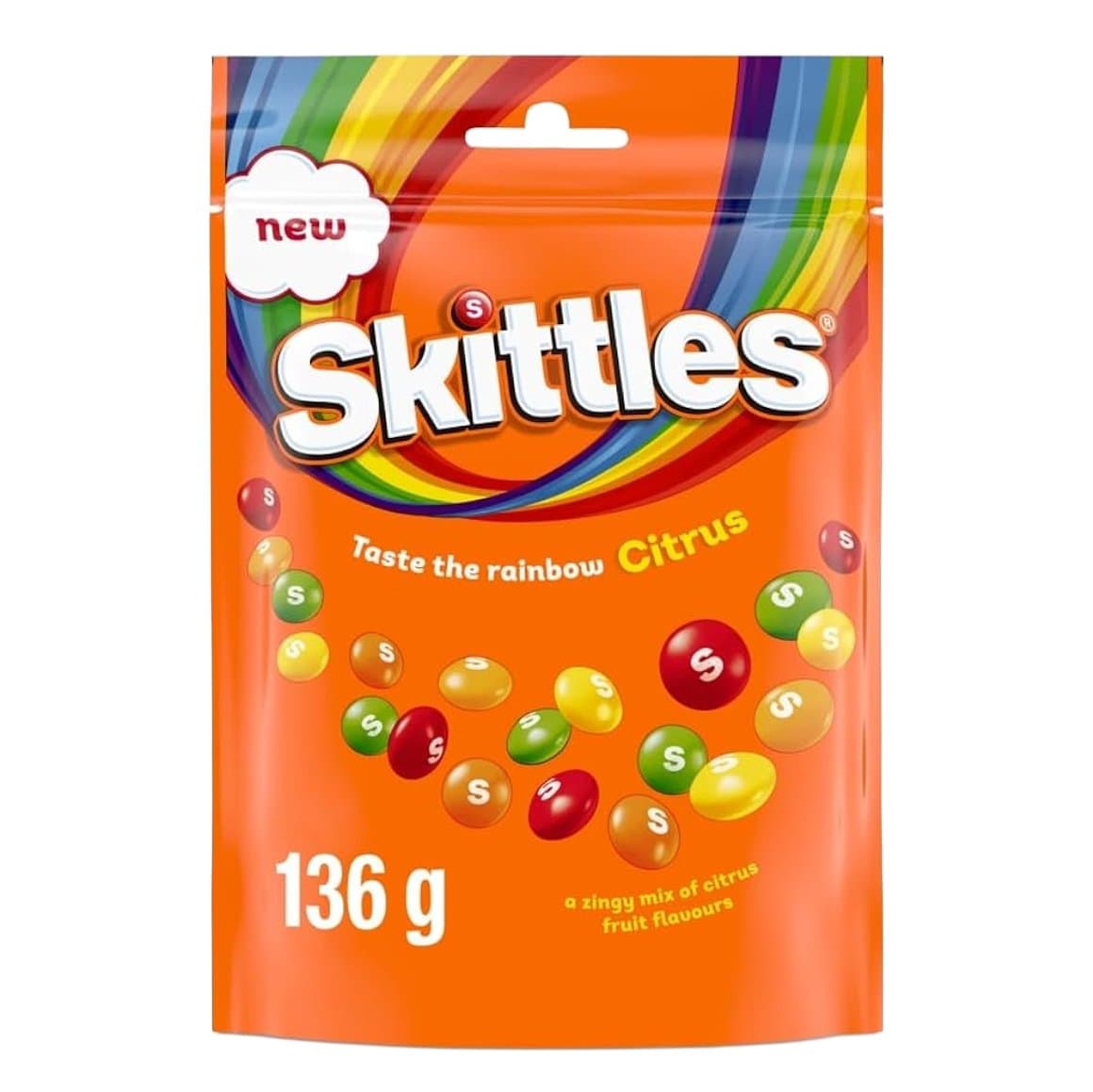 Skittles citrus pouch 136gr 1