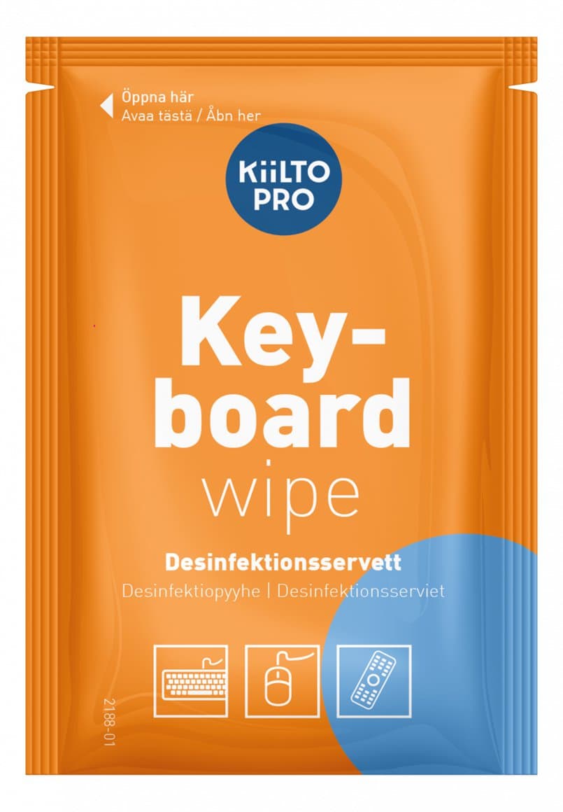 Kiilto Pro hreinsiklútar fyrir lyklaborð 80 stk 2